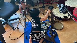 Drums Shivamani with my Daughter Milana Shivamani