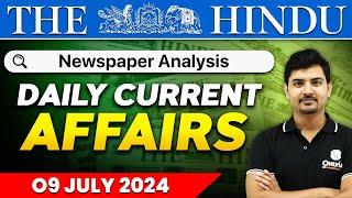 Daily News Analysis | 09 July 2024 | Current Affairs Today | OnlyIAS