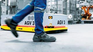 Flexible AGV solution in the truck cabin assembly