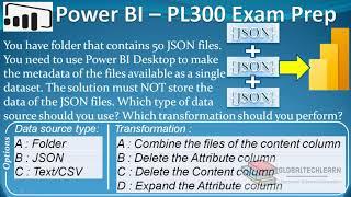 PL 300 : Q35 - Power BI Import Multiple JSON Files Data & Metadata