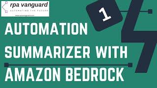 Automation Summarizer w/ Amazon Bedrock - Part 01: Setup | UiPath Tutorial