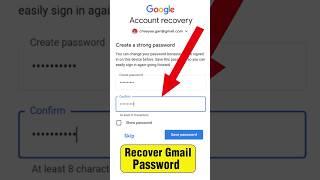 Gmail password recovery | Recover Goolge password | google account recovery | recover gmail account