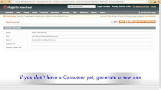 [Emobicart Magento Extension] Generate Consumer Key