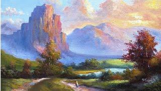 How I Paint Landscape Just By 4 Colors Oil Painting Landscape Step By Step 99 By Yasser Fayad