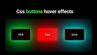 CSS button hover effects