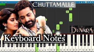 Chuttamalle Song Keyboard Notes |  Anirudh | NTR | Koratala Siva | Devara