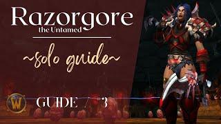 World of Warcraft | How to solo : Razorgore, the Untamed