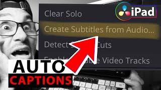 How To Create AUTO CAPTIONS Fast in DaVinci Resolve iPad!