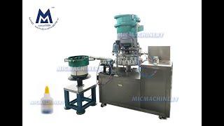 Glue Filling Machine: how to fill glue into bottles ( super glue filling machine 30-60 Bottles/min )