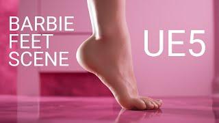 Margot Robbie Barbie Trailer Feet Scene Recreated with HAELE 3D Feet Poser in Unreal Engine 5