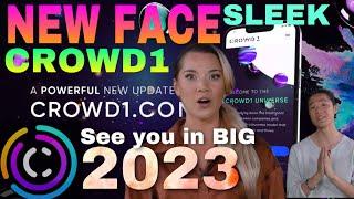 THE NEW SLEEK FACE OF CROWD1 2023 READY