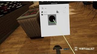 Virtualist new feature - Material editor in VR