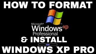 Windows XP Formatting and Clean Installation