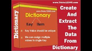 Excel VBA Macros: Create Dictionary Extract Data From Dictionary