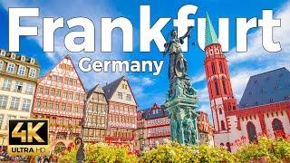 Frankfurt 2022, Germany Walking (Tour 4k Ultra HD 60 fps) - With Captions