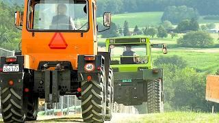 Erste Traktoren kommen an / 6. Int. Landmaschinen Oldtimer-Treffen Effingen 2024