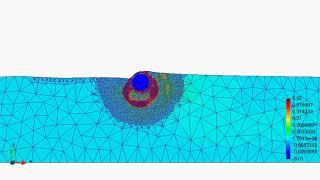 Cylinder in soft clay using PFEM