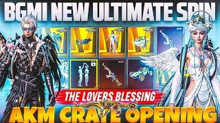 BGMI NEW AKM CRATE OPENING | NEW LOVER'S BLESSING ULTIMATE SPIN CRATE OPENING | BGMI CRATE OPENING