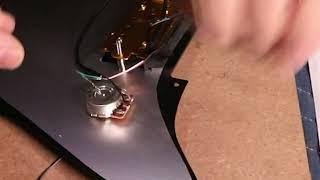 How to wire guitar with a single humbucker with pickup volume control and Invader Pickup Review