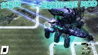 Crossfire MOD , Scrin , C&C 3 Tiberium Wars , 1v1 Vs Brutal AI , Skirmish Gameplay , 4K