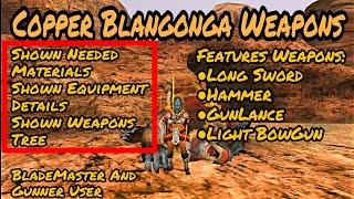 |[MHFU]| Copper Blangonga Weapons