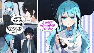 [Manga Dub] I lent an umbrella to a girl and told her she could use it until she got home, but...!?