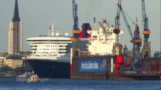 Hamburg - Port of Hamburg - Queen Mary 2 läuft aus -  Folge I