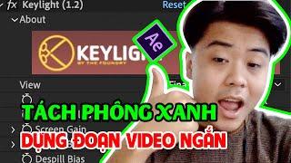 Hướng dẩn after effect: cách tách phông xanh, làm sao để dựng một đoạn video ngắn?