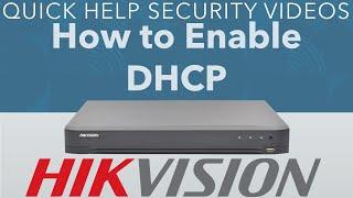 Hikvision DVR How to Enable DHCP to get DVR Online