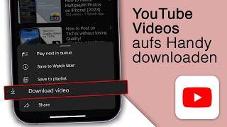 YouTube-Videos auf iPhone oder Android herunterladen! [2024]