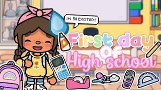  FIRST DAY OF HIGH SCHOOL ️|| Toca boca ROLEPLAY *with voice* ️