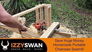50 Dollar Portable Sawmill | Chainsaw Mill