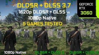 NVIDIA DLDSR + DLSS 3.7 vs 1080p Native - Which is Better? | Test in 5 Games | RTX 3060