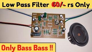 Subwoofer Filter Board | Low Pass Filter | Review & Wiring / By Tah Electronics.