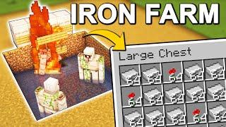 EASIEST Iron Farm in Minecraft 1.20.6 (Tutorial)