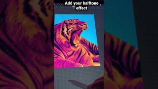 How To Make Halftone Images in Procreate #shorts #art #procreate