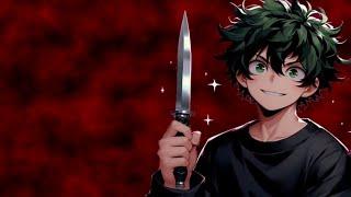 Yandere deku shows you his knife collection