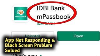 Fix IDBI Bank App Not Working and Not Opening Problem Solved