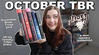 all the horror and thriller books I want to read in October  (TBR, Book Troop picks, readathon)