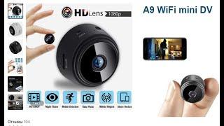 Подключение мини камеры A9  к смартфону для видеонаблюдения через приложение Video0