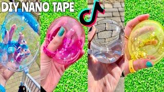 DIY NANO TAPE BALLOON SQUISHY in EVERY COLOR! 🫧 How to Make a Squishy Nano Tape Craft Compilation