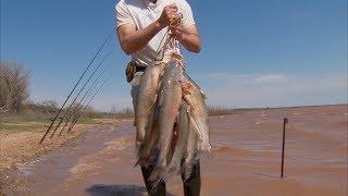 Early spring catfish and crappie from the bank