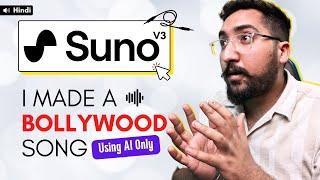 Suno AI Tutorial - I Made a Bollywood Hit Using Suno AI v3 (Shocking Results!)