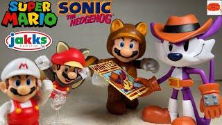 FANG! Super Mario Sonic the Hedgehog Jakks Pacific Action Figure Review! Fire Fly Squirrel Tanooki