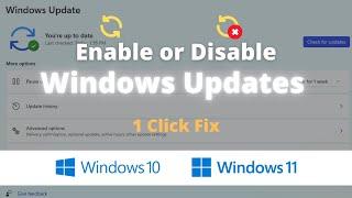 How to Enable or Disable Windows 10, 11 Updates [Free Tool]