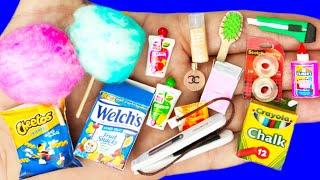 65 DIY MINIATURE REALISTIC HACKS AND CRAFTS : MAKEUP, SCHOOL SUPPLIES, MINI FOOD AND MORE DIY CRAFTS