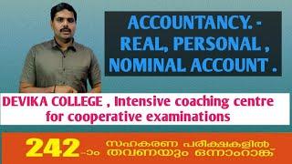 COOPERATIVE BANK EXAM / REAL PERSONAL NOMINAL ACCOUNTS, DEVIKA COLLEGE