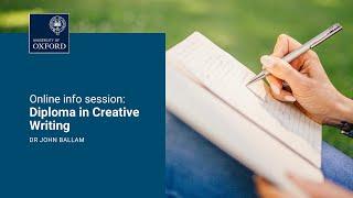 Diploma in Creative Writing | Online Information Webinar