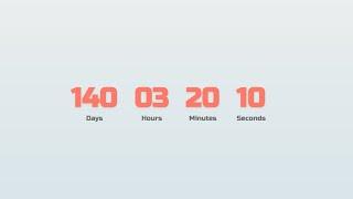 Creating Countdown Timer using HTML, CSS and JavaScript | JavaScript Project Tutorial