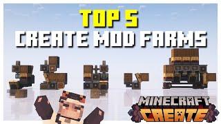 The TOP 5 Farms You NEED In Your Create Mod World | Create Mod TUTORIAL